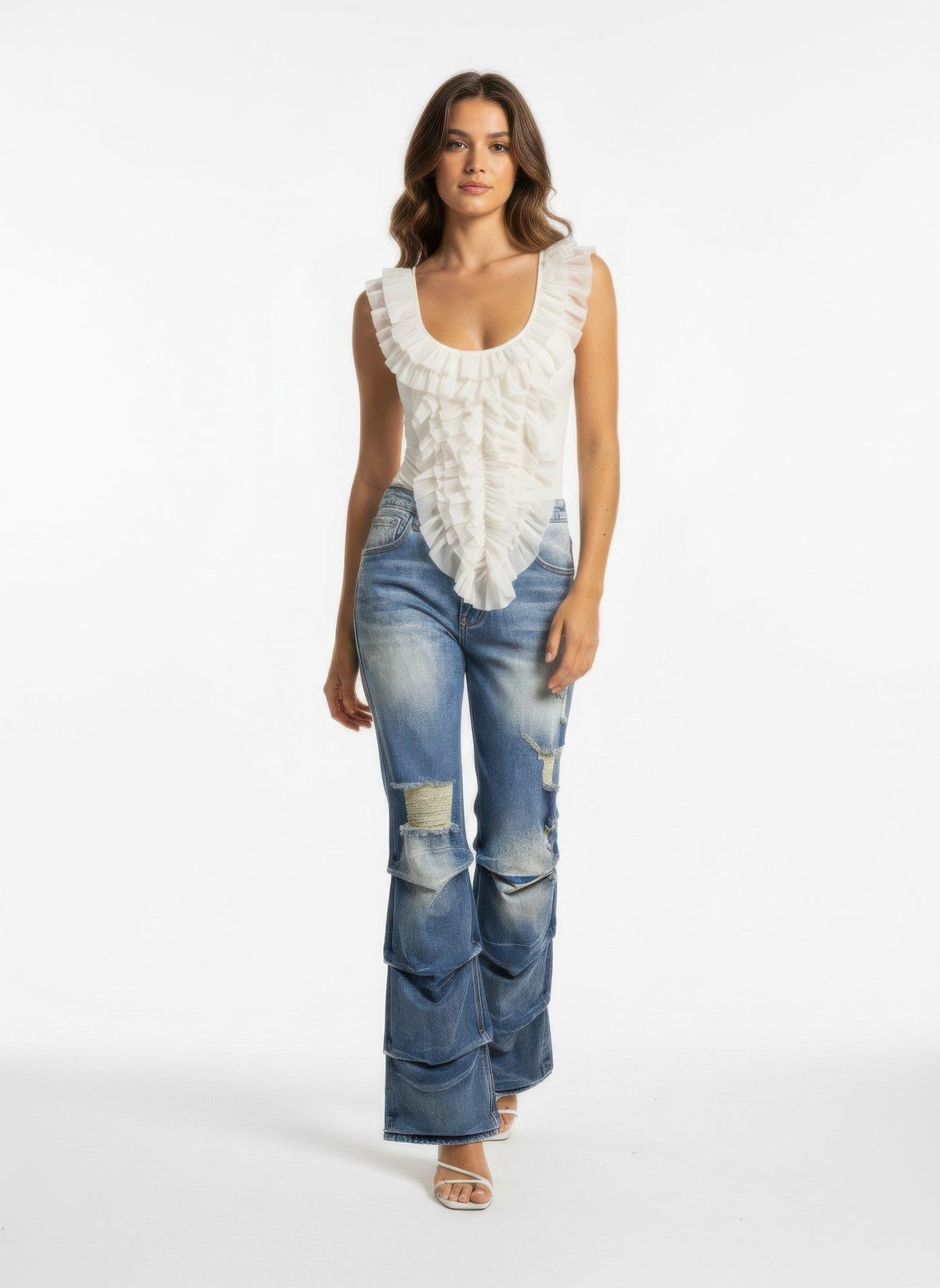 Fairytale Ruffle Cascade Tank