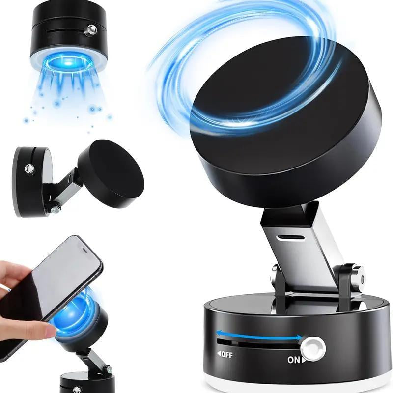 Magnetic Phone Holder Stand, Adjustable & Foldable, Strong Suction Cup, Vacuum Adsorption, Portable Multifunctional Mobile Phone Stand for Car & Multi-Scene Use Vacuum Magnetic